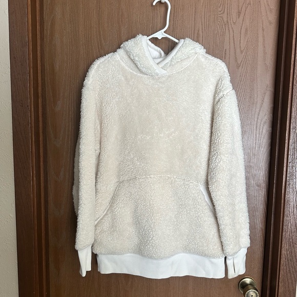 Athleta Other - Athleta Cream/White Sherpa Hoodie
